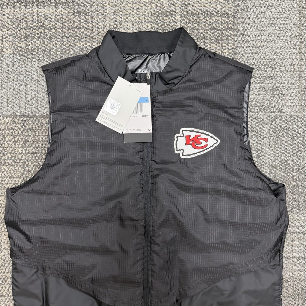Nike Therma-Fit ADV Kansas City Chiefs NFL On Field Vest Black Men's Size M